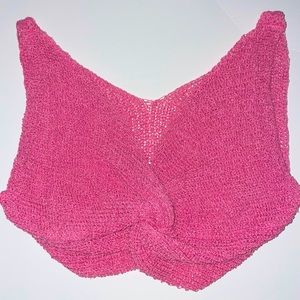 Pink Bikini Top Coverup Size S
